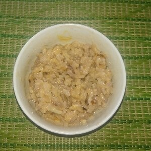 簡単朝ごはん★油揚げとチーズの卵ごはん